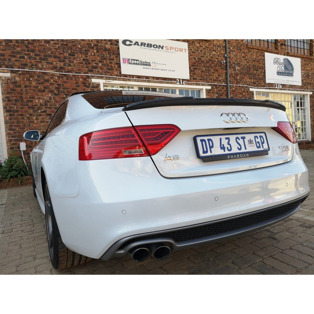 A5 B8 08-11 V style carbon fiber boot spoiler