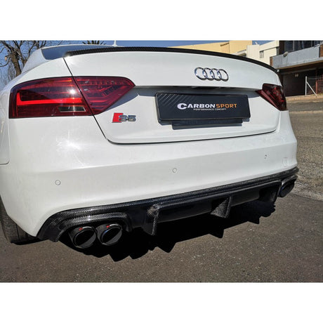 A5 B8.5 12-15 S5 S-line rear bumper diffuser