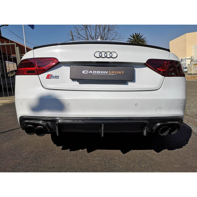 A5 B8.5 12-15 S5 S-line rear bumper diffuser
