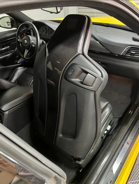 BMW F80 F81 F82 F83 F87 Carbon Fiber Seatback Cover