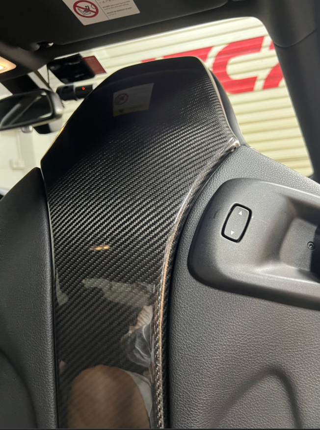 BMW F80 F81 F82 F83 F87 Carbon Fiber Seatback Cover