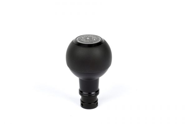 BFI GS2 DSGAuto Heavy Weight Shift Knob Smooth Black Nappa Leather Black Anodized VWAudi Fitment