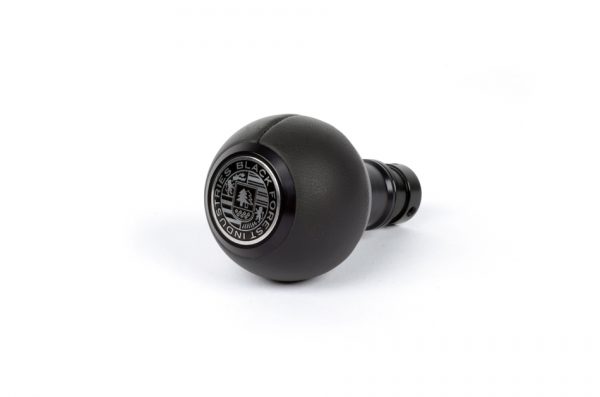 BFI GS2 Heavy Weight Shift Knob Black Nappa Leather Black Anodized VWAudi Fitment