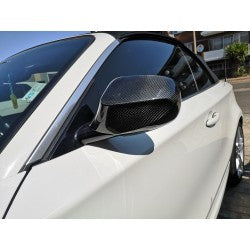 BMW E82 E87 LCI 08-11 CARBON FIBER MIRROR COVER (STICK-ON TYPE)