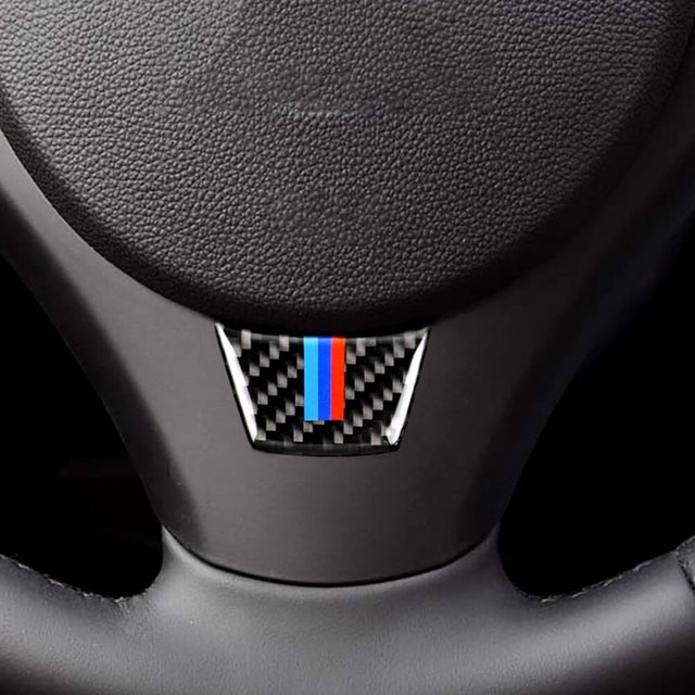 E90 E92 carbon steering sticker