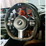 F10 F12 E70 E71 F-Series OHC carbon fiber steering wheel w/LED display