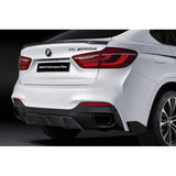 F16 X6 P style carbon fiber rear diffuser
