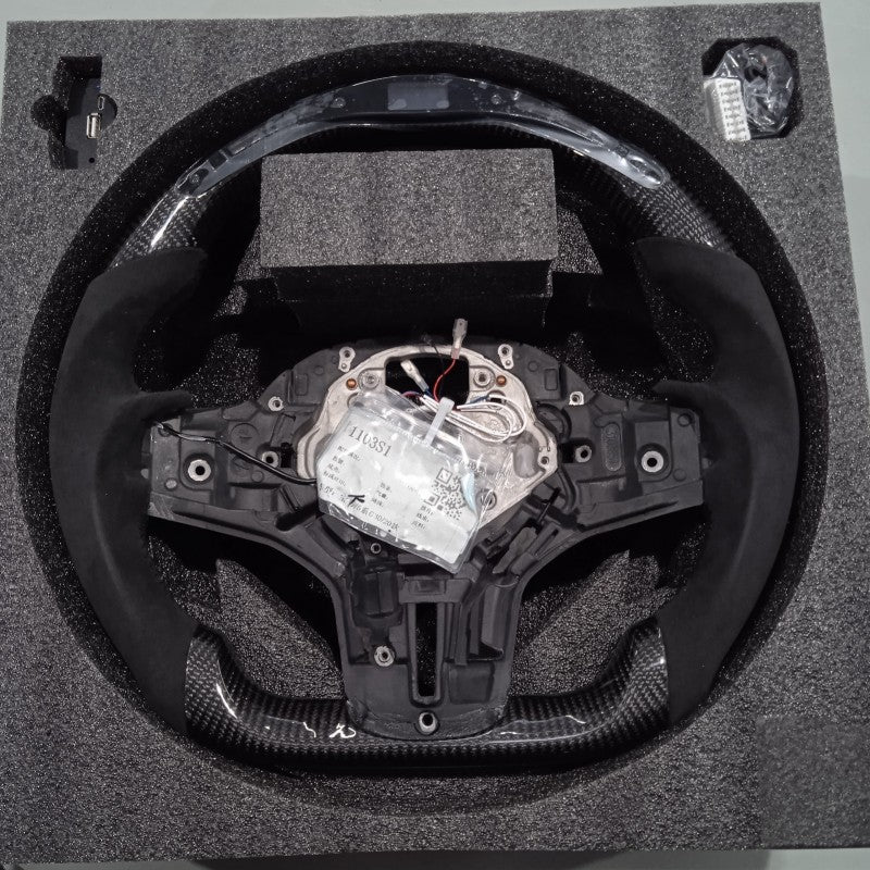 G30 F90 F95 F96 M5 X5 X6 G-series OHC LED carbon fiber steering wheel 