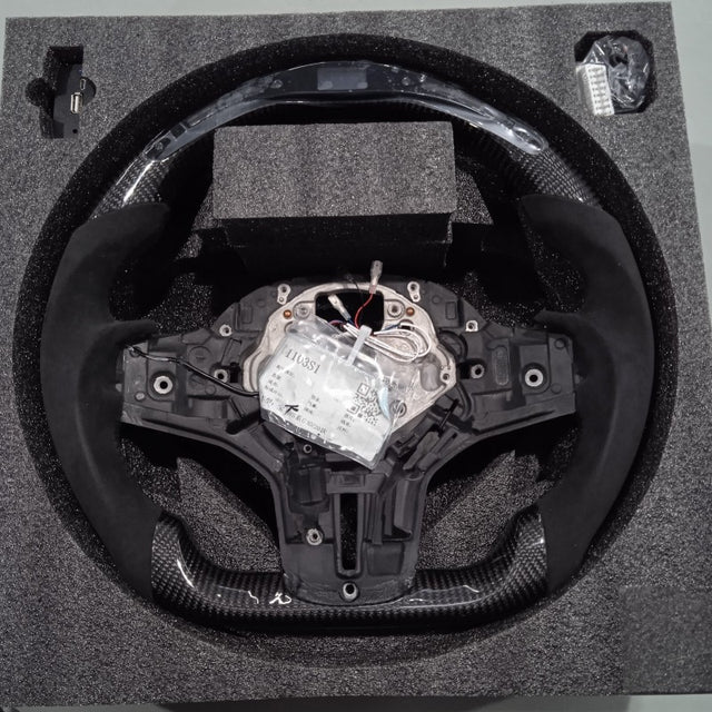 G30 F90 F95 F96 M5 X5 X6 G-series OHC LED carbon fiber steering wheel 
