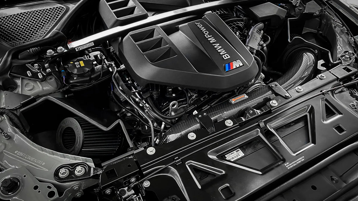 ARMA BMW G8x S58 M3 M4 Carbon Fibre Cold Air Intake (tube and aluminium base incl) – product view 3
