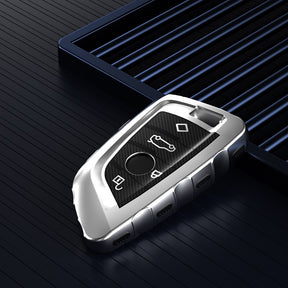 BMW TPU Carbon key cover (B) - Silver