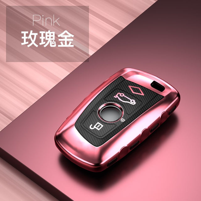 BMW TPU key cover (A) - Rose gold