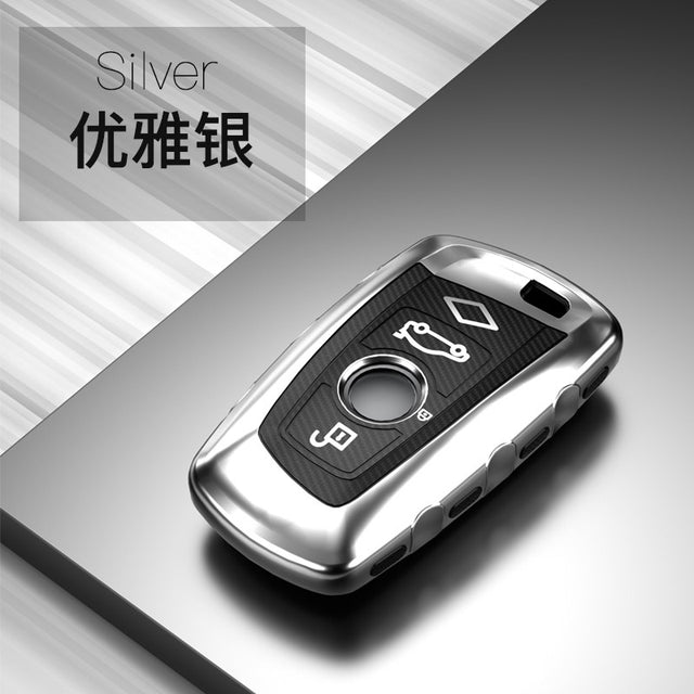 BMW TPU key cover (A) - Silver