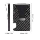 Carbon fiber card wallet (Black)