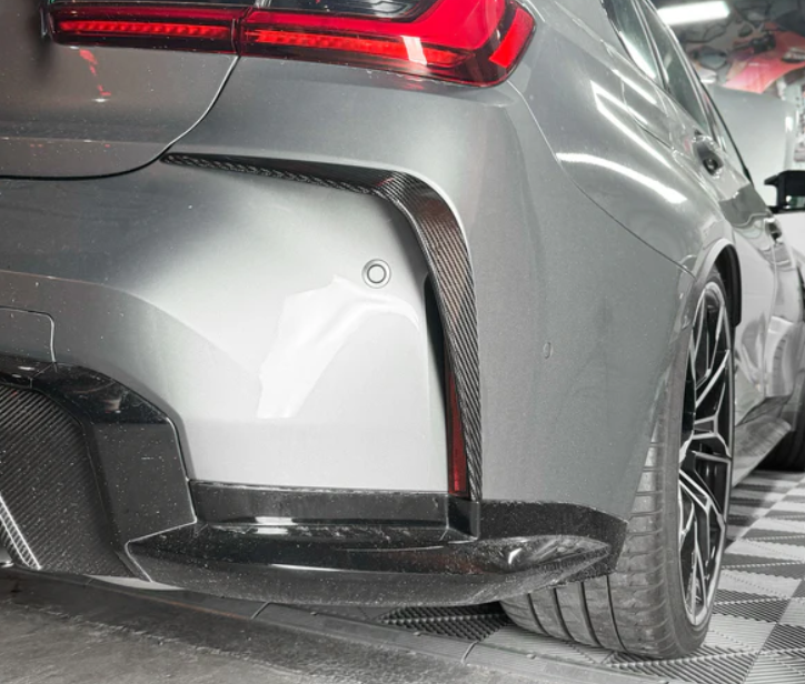 BMW G80/G82 Carbon Fiber Rear Bumper Trims