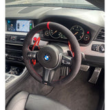 F-Series Msport steering wheel suede alcantara DIY kit (Red)