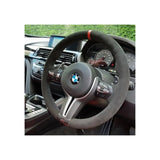 F-Series Msport steering wheel suede alcantara DIY kit (Red)