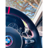 F-Series Msport steering wheel suede alcantara DIY kit (Red)