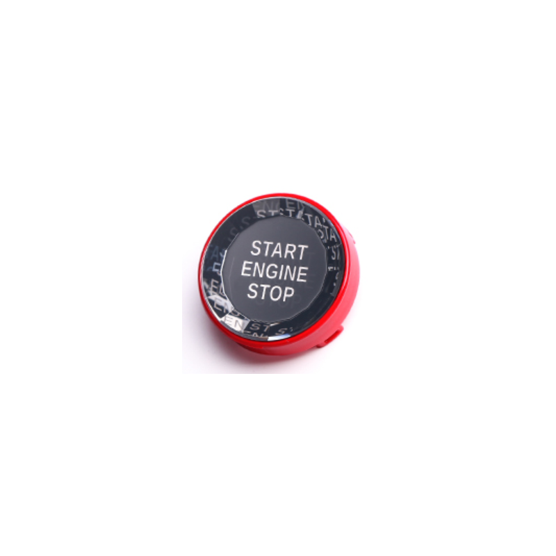 E-Series crystal start button (red)