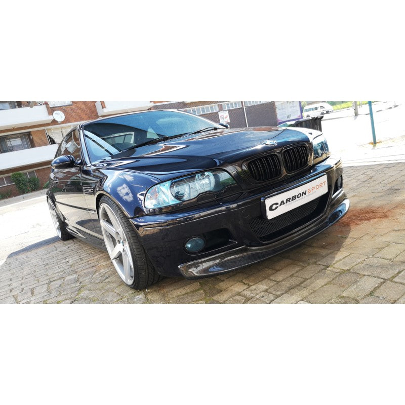 E46 M3 CSL style carbon fiber front lip