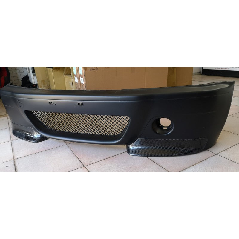 E46 M3 CSL style front bumper w/carbon splitters