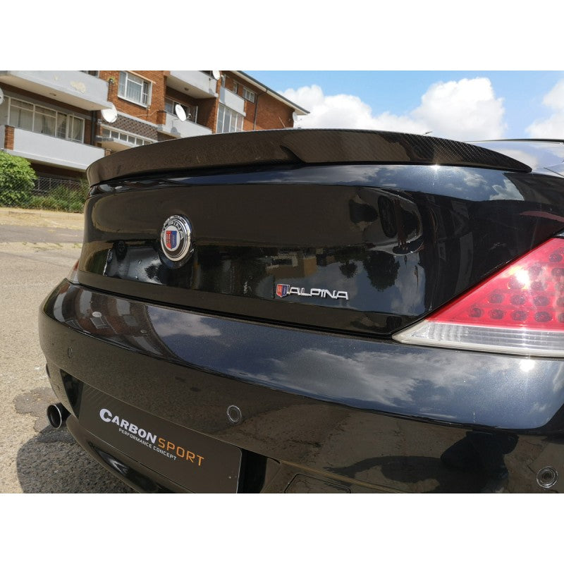 E63 07-10 V style carbon fiber boot spoiler