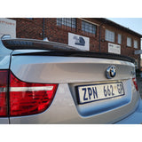 E71 X6 P style carbon fiber boot spoiler