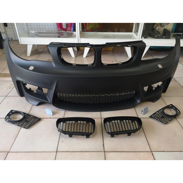 E82 E87 1M style front bumper w/grille
