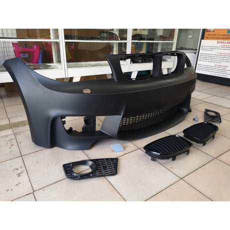 E82 E87 1M style front bumper w/grille