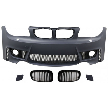 E82 E87 1M style front bumper w/grille