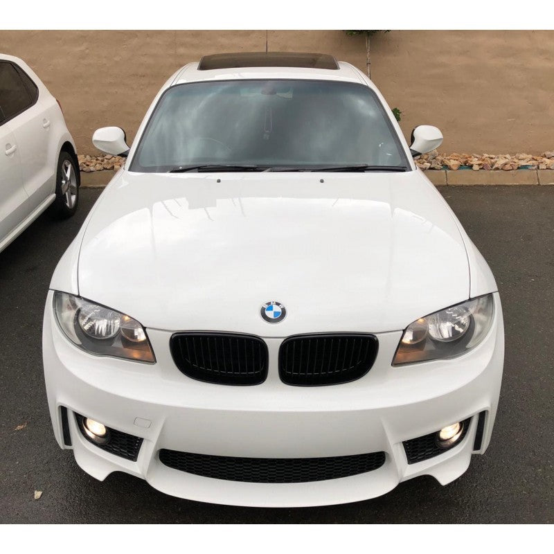 E82 E87 1M style front bumper w/grille