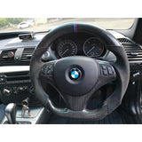 E82 E90 E92 OHC carbon fiber steering wheel w/trim w/buttons (manual model)