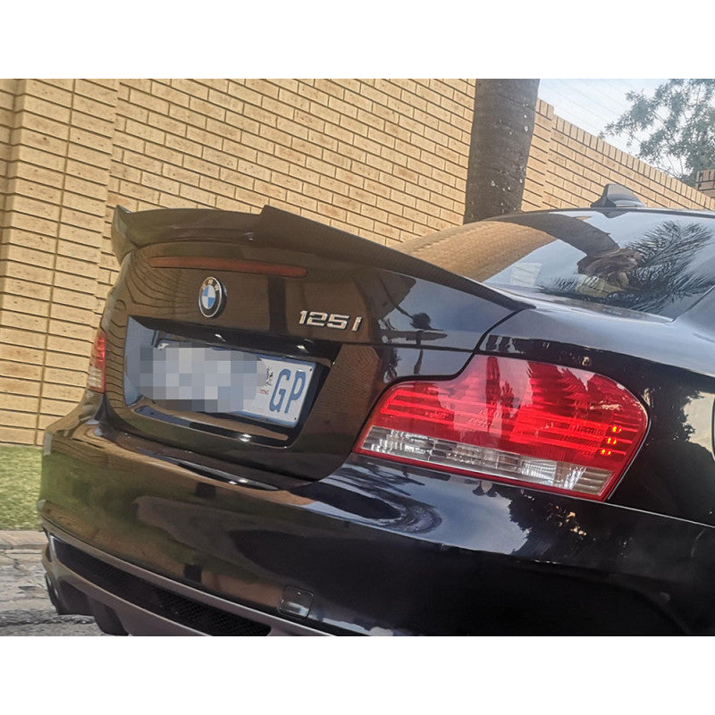 E82 M4 style carbon fiber boot spoiler