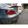 E82 M4 style high kick gloss black boot spoiler