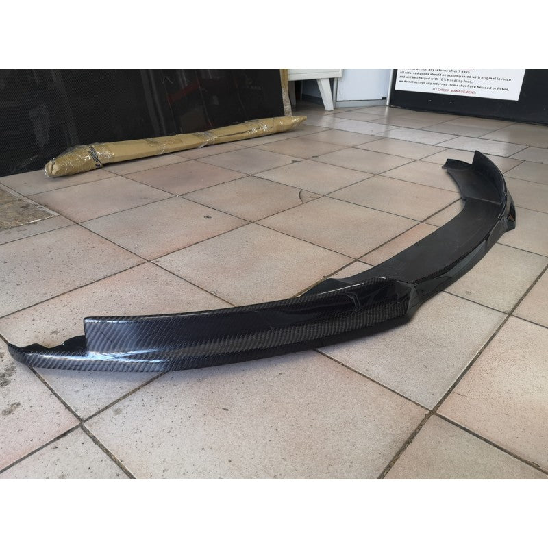 E82 Mtech V2-style carbon fiber front lip