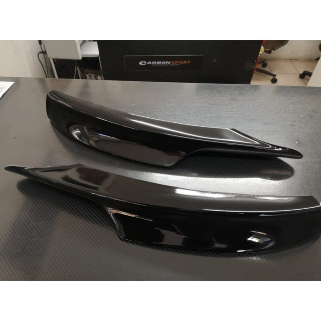 E90 09-11 LCI Mtech Gloss black front splitter (goodgo)