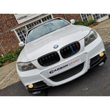 E90 09-11 LCI Mtech Gloss black front splitter (goodgo)