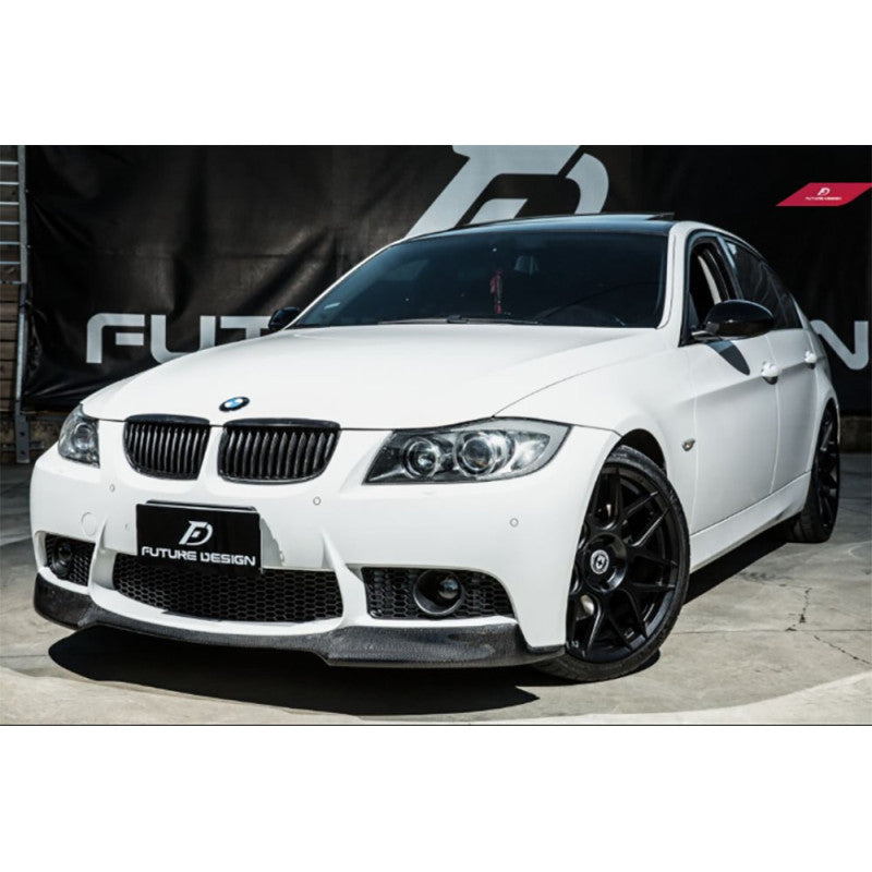 E90 E92 aftermarket M3 bumper V style carbon fiber front lip