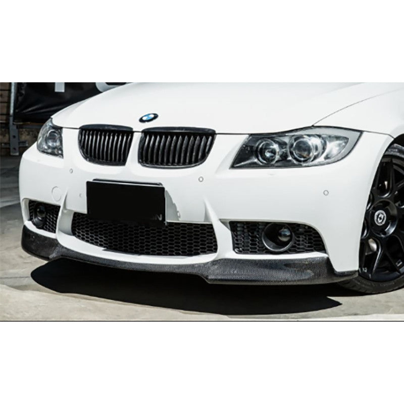 E90 E92 aftermarket M3 bumper V style carbon fiber front lip