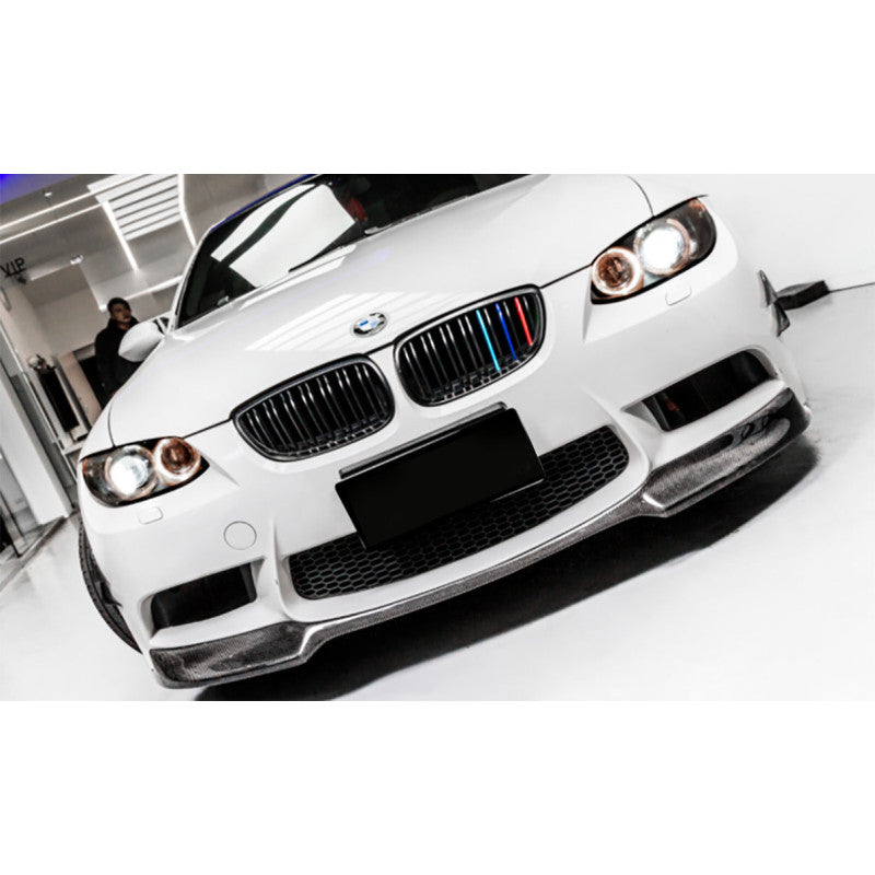 E90 E92 aftermarket M3 bumper V style carbon fiber front lip