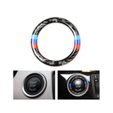 E90 E92 E60 carbon fiber push start button ring