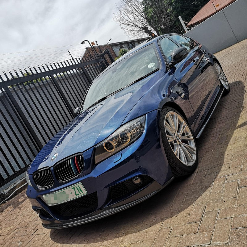 E90 LCI Mtech AK-style carbon fiber front lip