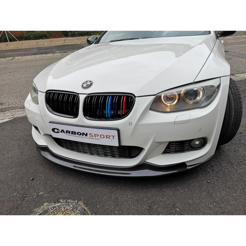 E92 LCI 09-11 AK-style carbon fiber front lip