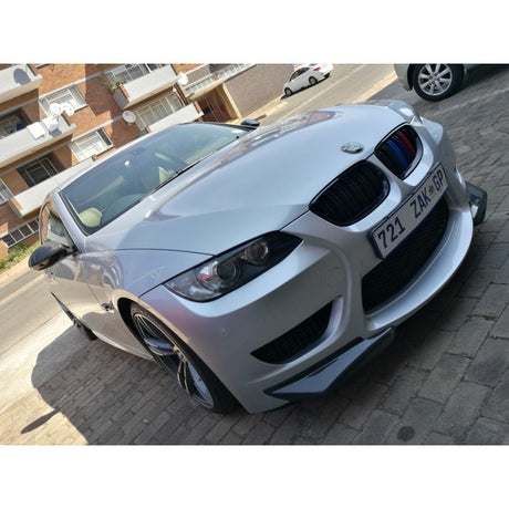 E92 E-style front bumper w/carbon splitters