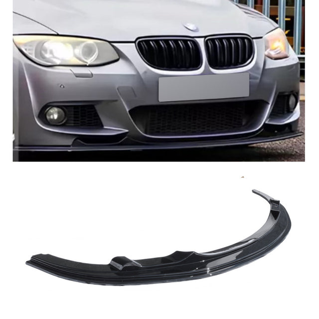 E92 LCI 09-11 Mtech 1pcs gloss black front lip