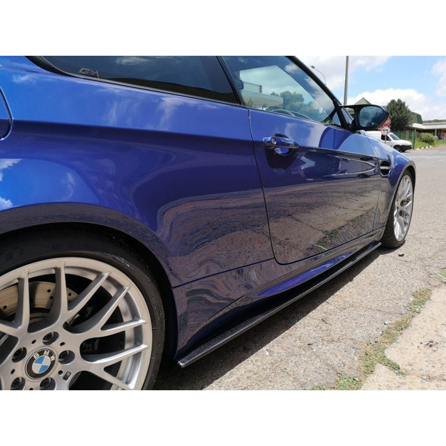 E92 M3 carbon fiber side skirt extension