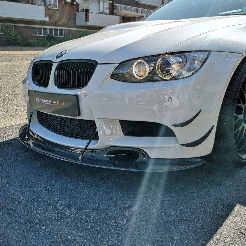 E92 M3 GT4-style carbon fiber front lip