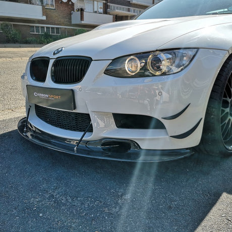 E92 M3 GT4-style carbon fiber front lip