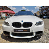 E92 M3 MP style prepreg carbon fiber front splitters