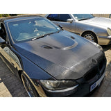 E92 M3 style carbon fiber bonnet for non m3